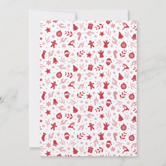 Weihnachtsfeiertag Gingerbrot Cookie Swap Einladung (Rückseite)