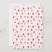 Weihnachtsfeiertag Gingerbrot Cookie Swap Einladung (Rückseite)