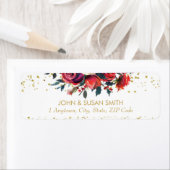 Weihnachtsfeiertag Glitzer Rücksendeadressen-Aufkl (Insitu)