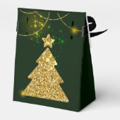 Weihnachtsfeiertag Glitzer Sparkle Geschenkschachtel (Rückseite)