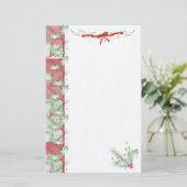 Weihnachtsfeiertag_Glückliche Heilige Tage Briefpapier (Stehend Vorderseite)