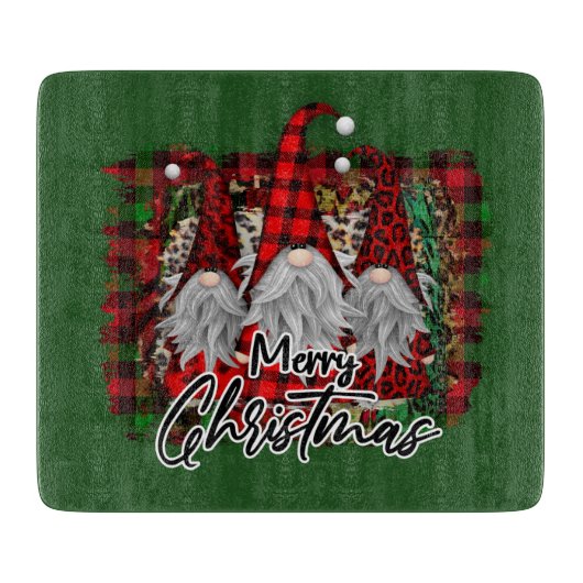 Weihnachtsfeiertag Gnom Cutting Board Schneidebrett (Vorderseite)