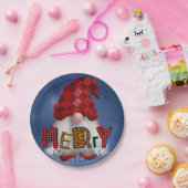 Weihnachtsfeiertag Gnome Pappteller (Party)