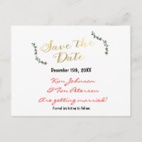 Weihnachtsfeiertag Gold Holly Postcard Rett Datum