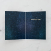 Weihnachtsfeiertag - Goldangel Weihnachtskarte Feiertagskarte (Innenseite)