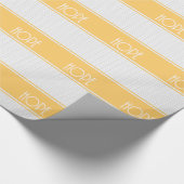 Weihnachtsfeiertag Golden Yellow White Weihnachtsf Geschenkpapier (Ecke)