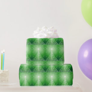 Weihnachtsfeiertag Gorgetic Star Snowflake Green Geschenkpapier