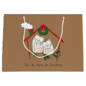 Weihnachtsfeiertag Große Geschenktüte (Vorderseite)