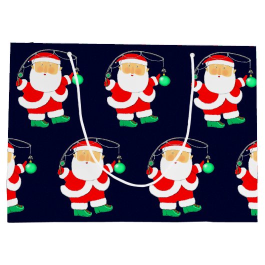 Weihnachtsfeiertag Große Geschenktüte (Rückseite)