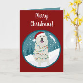 Weihnachtsfeiertag Große Pyrenäen Karte (Gelbe Blume)