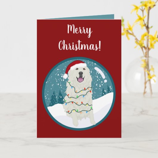 Weihnachtsfeiertag Große Pyrenäen Karte (Gelbe Blume)