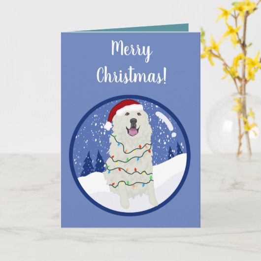 Weihnachtsfeiertag Große Pyrenäen Karte (Gelbe Blume)