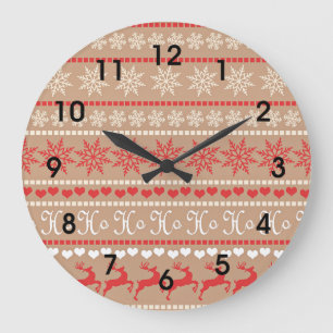 Weihnachtsfeiertag Große Wanduhr