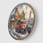 Weihnachtsfeiertag Große Wanduhr (Winkel)