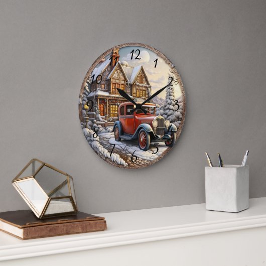 Weihnachtsfeiertag Große Wanduhr (Büro)