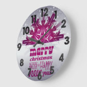 Weihnachtsfeiertag Große Wanduhr (Winkel)