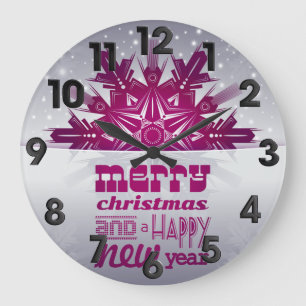 Weihnachtsfeiertag Große Wanduhr
