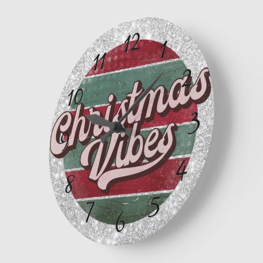 Weihnachtsfeiertag Große Wanduhr (Winkel)