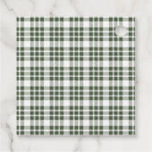 Weihnachtsfeiertag Grün Geschenkanhänger (Rückseite)