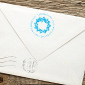 Weihnachtsfeiertag Grüne Rücksendeadresse Permastempel