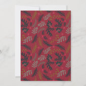 Weihnachtsfeiertag Grüne Wreath Baby Dusche Invi Einladung (Rückseite)