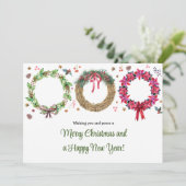 Weihnachtsfeiertag Gruß Feiertagskarte (Stehend Vorderseite)