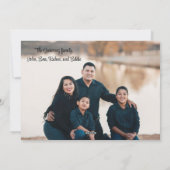 Weihnachtsfeiertag Gruß Feiertagskarte (Rückseite)