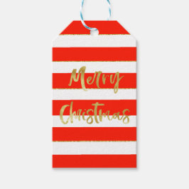 Weihnachtsfeiertag Gruß Personal Red Geschenkanhänger