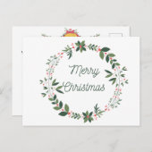 Weihnachtsfeiertag Gruß Postkarte (Vorne/Hinten)