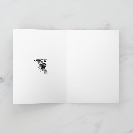 Weihnachtsfeiertag - Grußkarte Feiertagskarte (Innenseite)