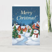 Weihnachtsfeiertag Grußkarte Karte (Rückseite)