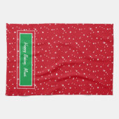 Weihnachtsfeiertag Happy Backküche Handtuch (Horizontal)