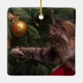 Weihnachtsfeiertag Haustier Ornament (Rückseite)