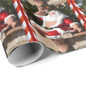 Weihnachtsfeiertag Hawaiian Weihnachtsverpackungsp Geschenkpapier (Rolleneckpunkt)