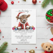 Weihnachtsfeiertag Hochland Babydusche Einladung