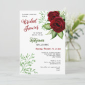 Weihnachtsfeiertag Hochzeit Bridal Dusche Einladun Einladung (Stehend Vorderseite)