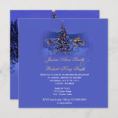 Weihnachtsfeiertag Hochzeitsempfang Einladung (Vorne/Hinten)