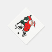 Weihnachtsfeiertag Hockey Napkins Serviette (Ecke)