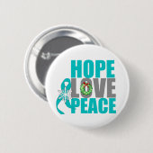 Weihnachtsfeiertag Hoffnung Liebe Frieden Ovarialk Button (Vorne & Hinten)