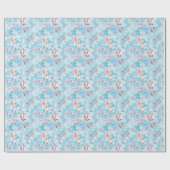 Weihnachtsfeiertag Holly Berries Muster Geschenkpapier (Flach)