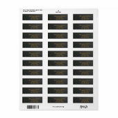 Weihnachtsfeiertag Holly Chalkboard Address Labels (Vorne)