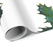 Weihnachtsfeiertag Holly Wrapping Paper Geschenkpapier (Rolleneckpunkt)