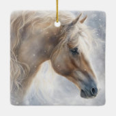 Weihnachtsfeiertag Hübsche Kunst Keramikornament (Rückseite)