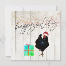 Weihnachtsfeiertag Hühnchen Rooster Spaß Gruß