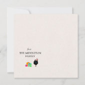 Weihnachtsfeiertag Hühnerrooster Spanischer Gruß (Rückseite)