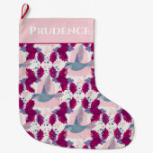 Weihnachtsfeiertag Hummingbird Großer Weihnachtsstrumpf (Vorderseite)