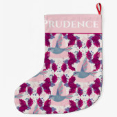 Weihnachtsfeiertag Hummingbird Großer Weihnachtsstrumpf (Rückseite)