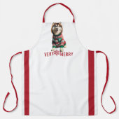 Weihnachtsfeiertag Husky All-over Print-Schürze Schürze (Vorderseite)