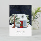 Weihnachtsfeiertag Hütte Ankündigung (Stehend vorne)