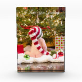 Weihnachtsfeiertag I Liebe Sie Oma und Opa Fotoblock (Vorderseite)